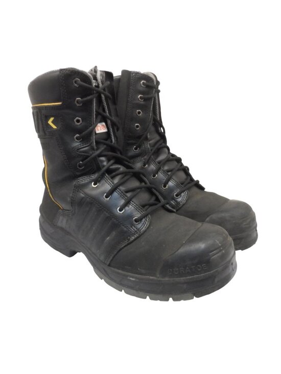 DAKOTA Men's 8" 8112 Quad Steel Toe Internal Metguard Work Boots Black Size 14M - Picture 1 of 9